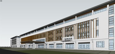 精品城市医院多层建筑设计 以金华口腔医院SU模型为例